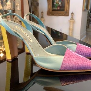 Manolo Blahnik multicolor heels size 10